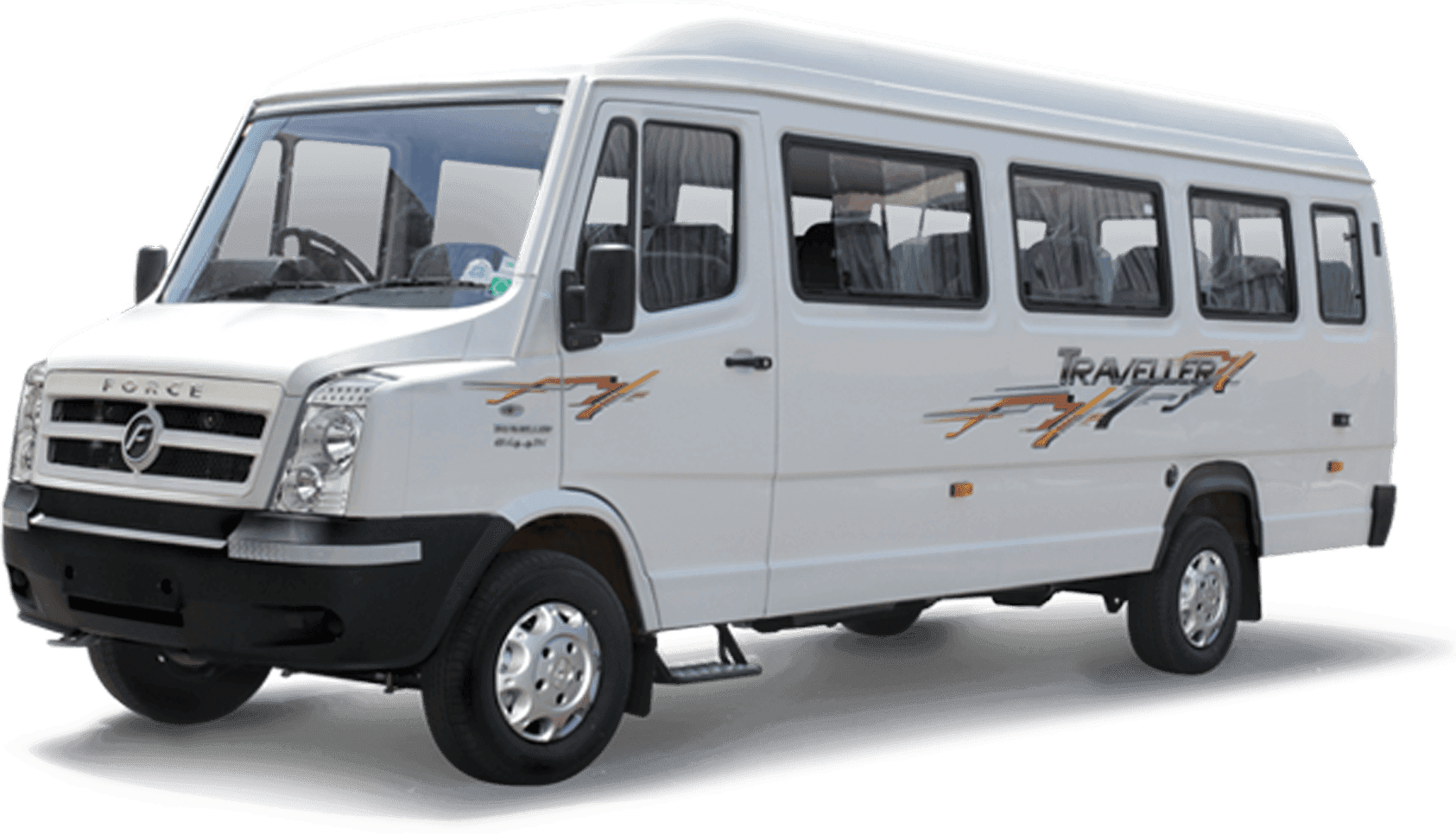 White Force-class traveller van on a mountain highway